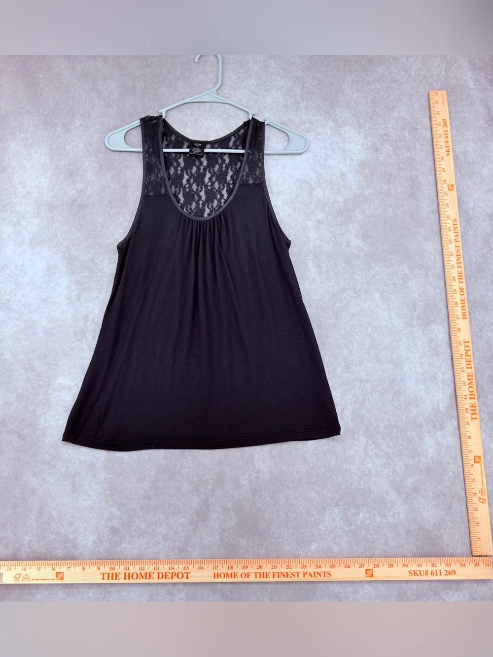 Apt. 9 Black Lace Racerback Tank Top Intimates